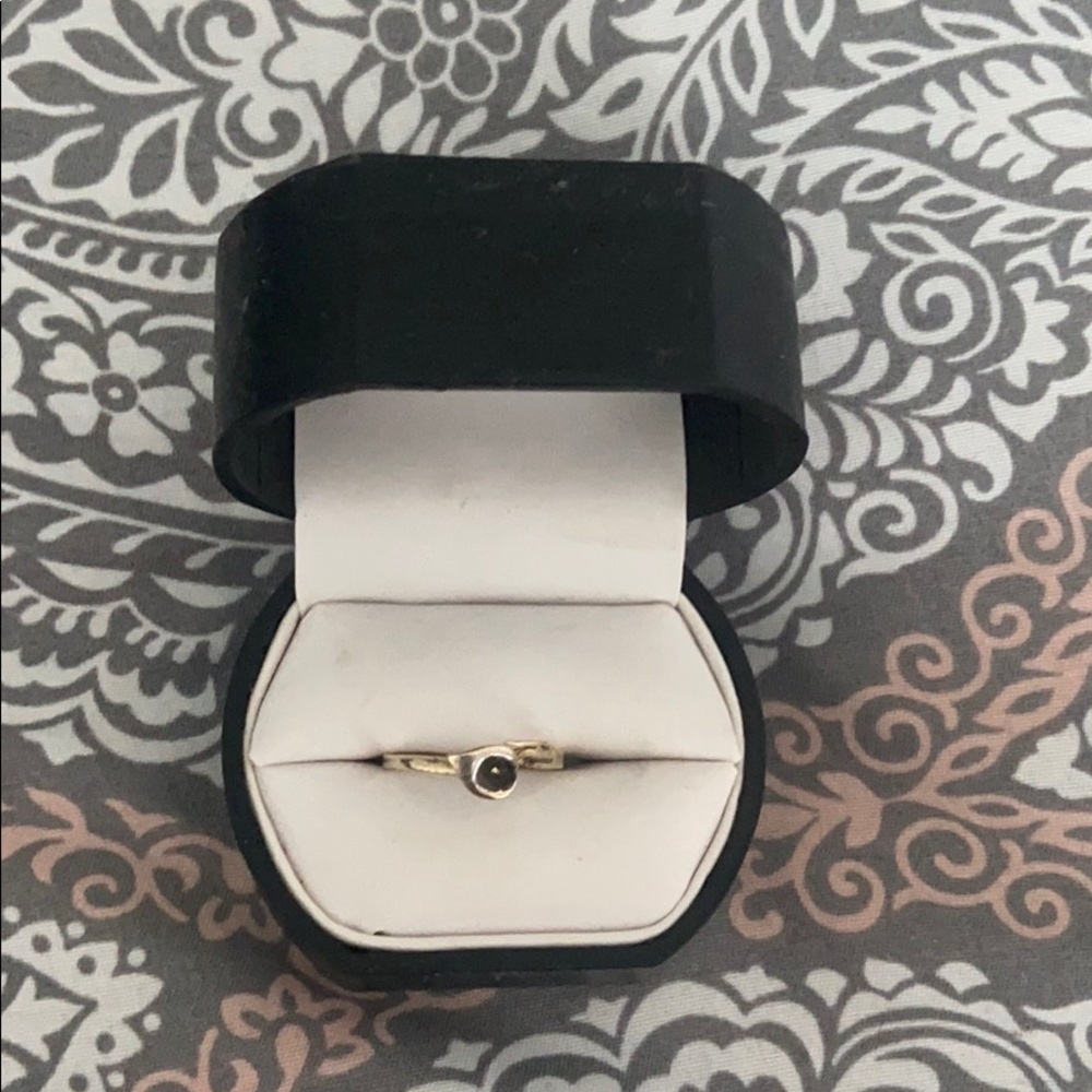 14k gold ring with rose